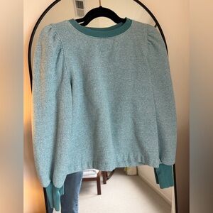 LOFT Teal Knit Pullover